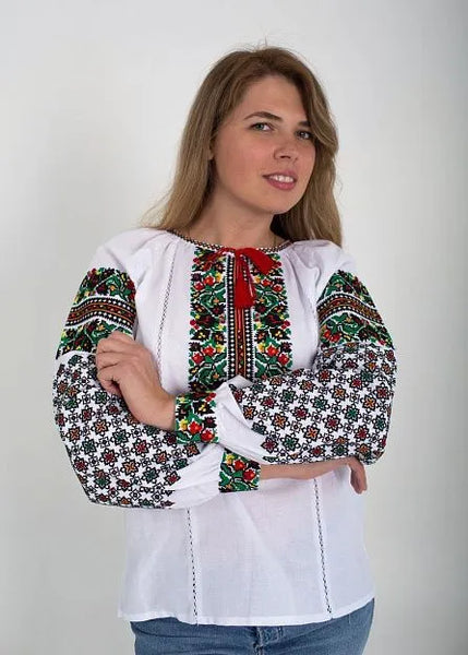 Floral Vyshyvanka  with embroidered sleeves