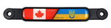 Black Flag Emblems Screw On Car License Plate Badge - 3 styles