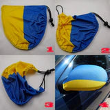 Mirror Flag Ukraine with Trident Tryzub Car Side Mirror Flag Covers Set of 2