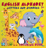 English Alphabet. Letters and numbers 3+