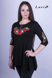 Ladies Poppy Blossom embroidered tunic