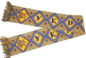 Ukrainian Embroidery Design Knit Scarf