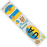 10 stickers set Ukrainian Tryzub flag decals bumper car auto bike laptop