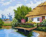 Ukrainian homestead - Paint by number Kit