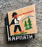 Karpaty Pin, Handpainted Wood