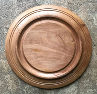 Carved and Inlaid Wooden Plate