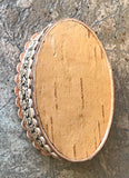Oval Birchbark Box - Church