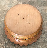 Inlaid Round Wooden Box