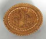 Horobyna: Carved and Embossed Oval Birchbark Box