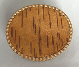Horobyna: Carved and Embossed Oval Birchbark Box