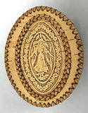 Maiden: Carved and Embossed Oval Birchbark Box