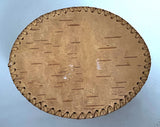 Maiden: Carved and Embossed Oval Birchbark Box