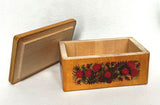 Painted Petrykivka Wooden Box