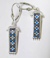 Silver Blue Rushnyk Earrings