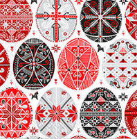 Red/Black Symbols Easter Napkins 13"x13" (Copy)