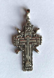 Ornate Cross - silver 1.25 in.