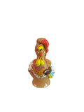 Hand-painted chicken figurine