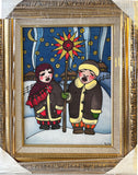 July - Silk art: Carollers
