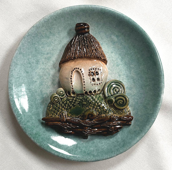 Village house hanging plate #1