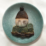 Village house hanging plate #1