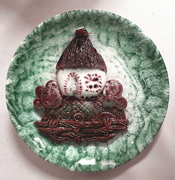 Village house hanging plate #2