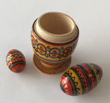 Triple Nested Wooden Pysanka