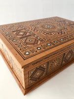 Very Large Wooden Box with inlay