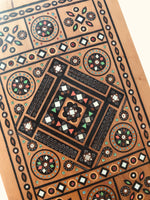 Medium Decorated Wooden Box with inlay