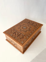 Very Large Wooden Box with inlay