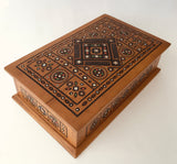 Medium Decorated Wooden Box with inlay