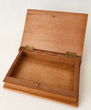 Small Carved Wooden Box with inlay