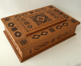 Large Wooden Box with inlay