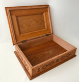 Large Wooden Box with inlay