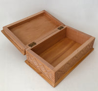 Medium Carved Wooden Box