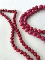 Red Glass beads (loose)