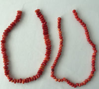 Natutal Polished Coral Beads (on fishline)