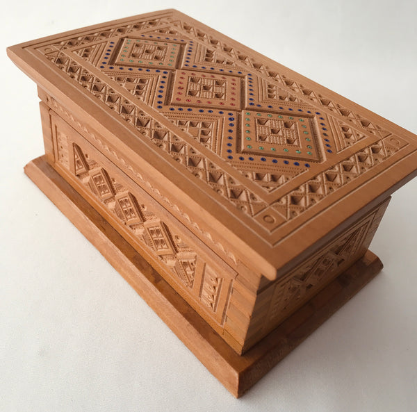 Small Carved Wooden Box