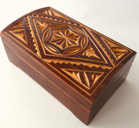 Carved - lacquered wooden box