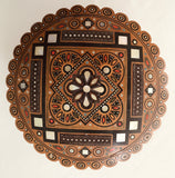 Medium Round Wooden Box with inlay