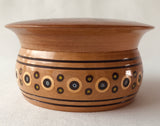 Mini Round Wooden Box with inlay