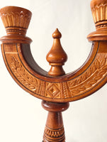 Wooden candlestick