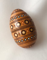 Wooden Carved/Inlay Triple Nested Pysanka