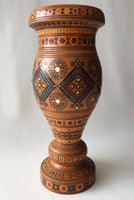 Wooden Vase with inlay