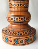 Wooden Vase with inlay