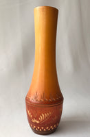 Carved Wooden Vase