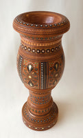 Wooden Vase with inlay