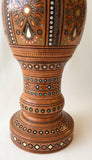 Wooden Vase with inlay