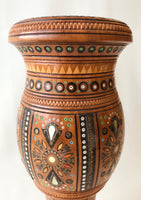 Wooden Vase with inlay