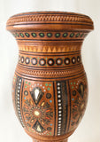 Wooden Vase with inlay