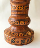 Wooden Vase with inlay